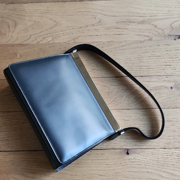 RARE Gucci Tom Ford Era Black Leather Metal Bar Bag – Excellent Condition w/box - Picture 5 of 16